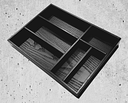 Лоток для столовых приборов ASHWOOD BOX TOP из массива ясеня